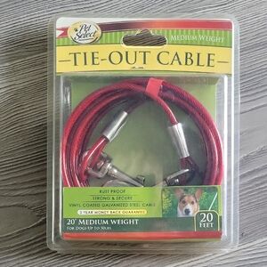 Pet Select Tie Out Cable 20ft Medium Weight